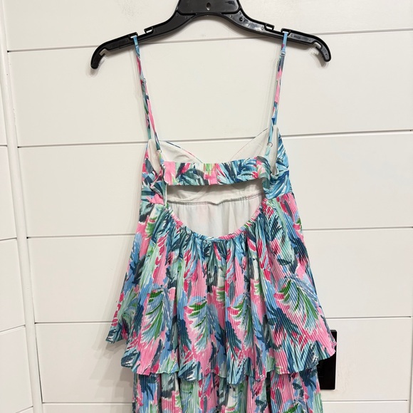 Saylor Tropical Tiered Maxi Dress Floral Resort Beach XS 36009 - Picture 6 of 14
